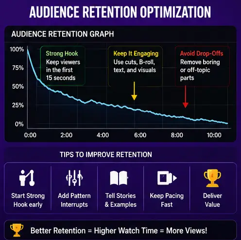 Audience Retention Optimization Infographic