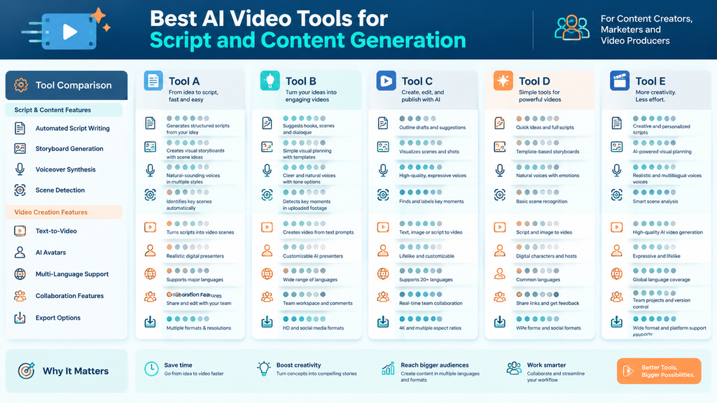 Best AI Video Tools for Script and Content Generation