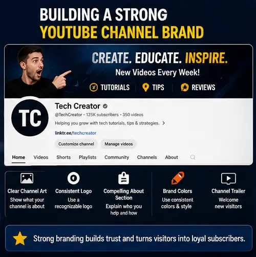 Building a Strong YouTube Channel Brand Infographic