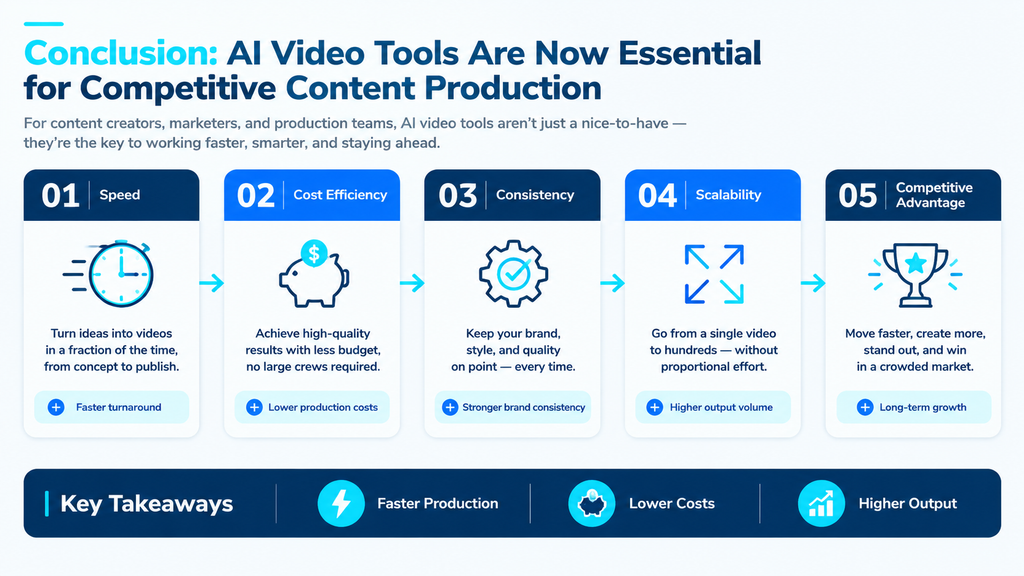 Conclusion AI Video Tools Are Now Essential for Competitive Content Production