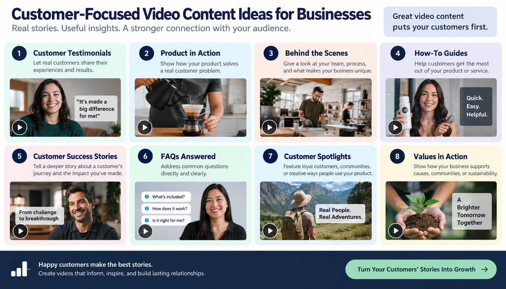 Customer Focused Video Content Ideas for Businesses