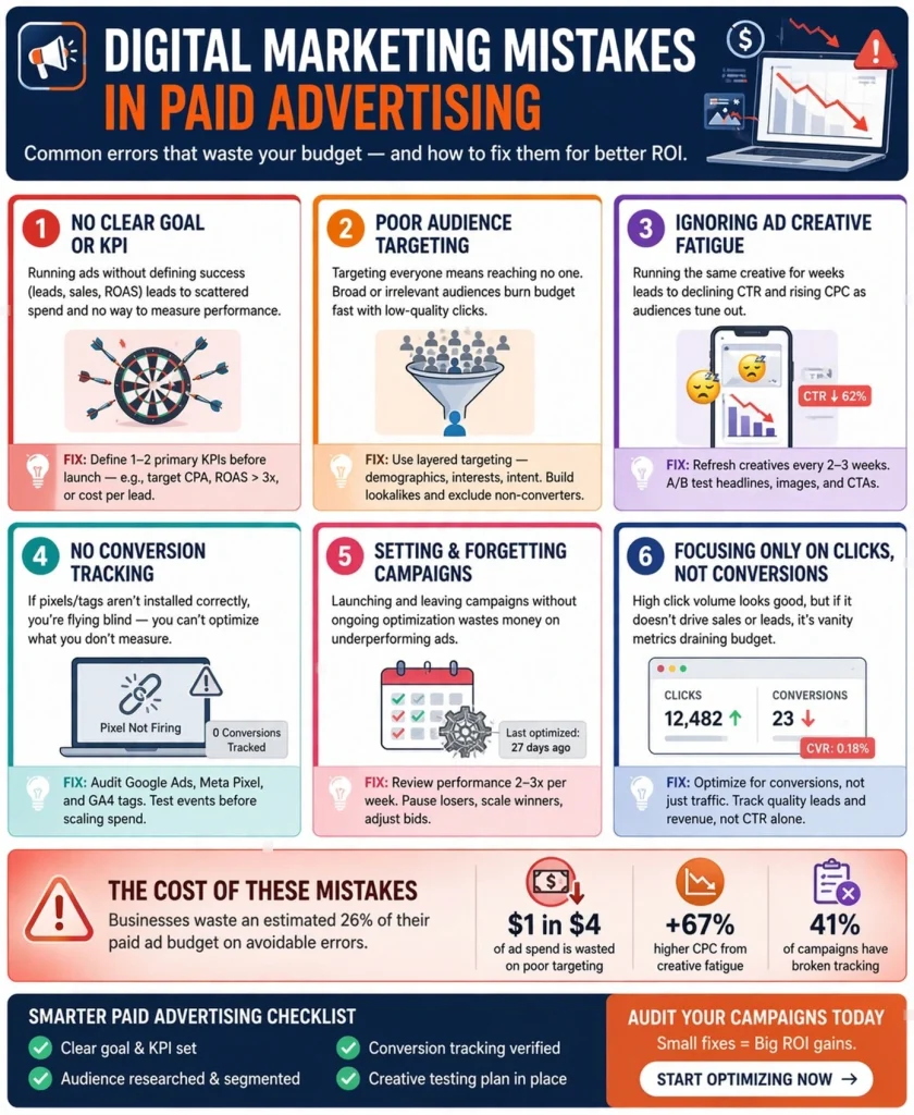 Digital Marketing Mistakes in Paid Advertising