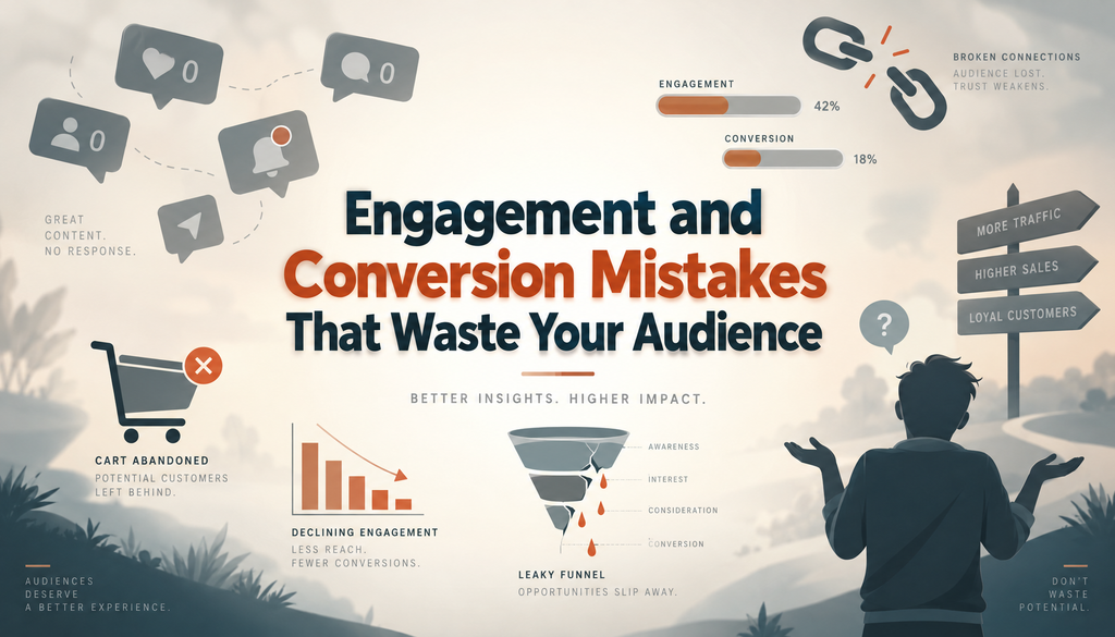Engagement and Conversion Mistakes That Waste Your Audience