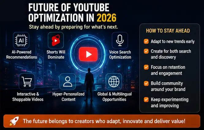 Future of YouTube Optimization in 2026 Infographic