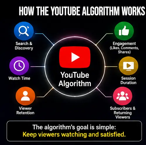 How the YouTube Algorithm Works Infographic
