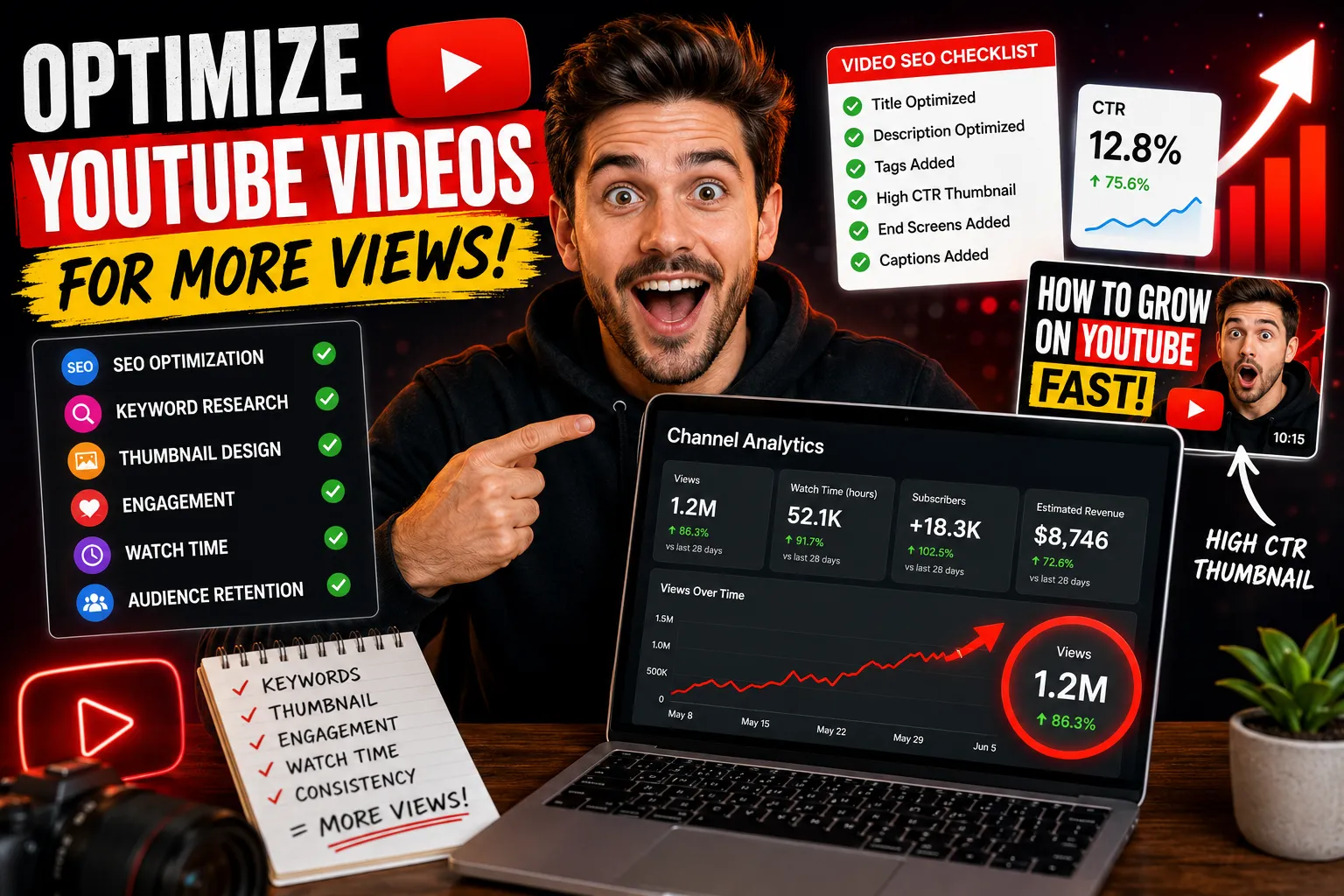 How to Optimize YouTube Videos for More Views with YouTube SEO Strategies