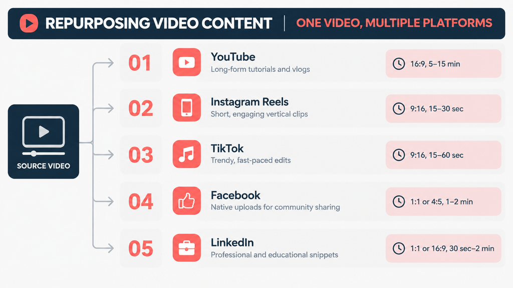 Repurpose Video Content Platform Specific Formats