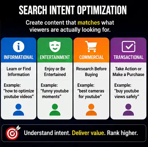 Search Intent Optimization Infographic