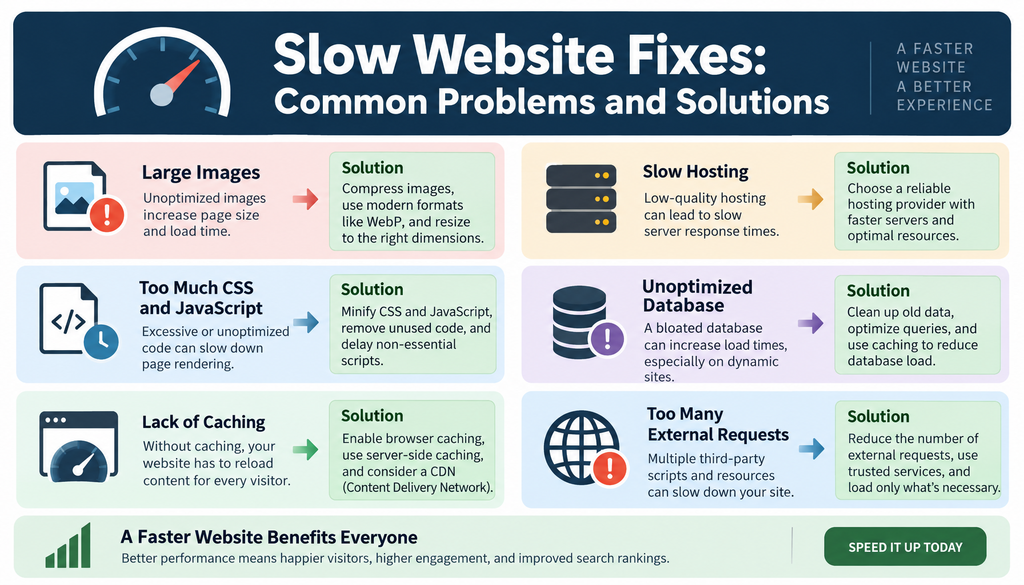 Slow Website Fixes Common Problems and Solutions