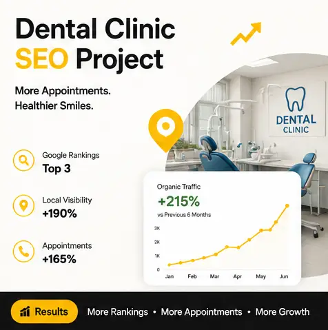 Tasknestly SEO services dental clinic SEO project