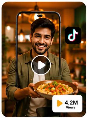 Tasknestly viral video services Foodie Delights food creator project