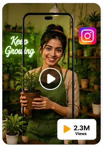 Tasknestly viral video services GreenLeaf Plants plant store project