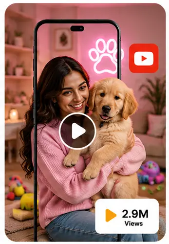 Tasknestly viral video services Paws & Play pet care project