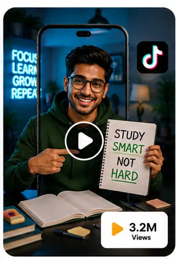 Tasknestly viral video services StudySmart Tips education creator project