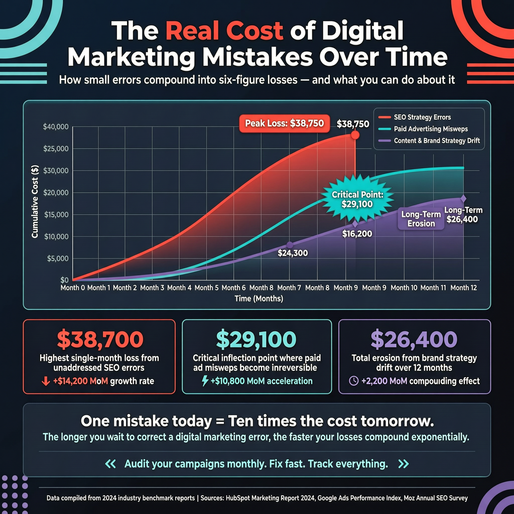The Real Cost of Digital Marketing Mistakes Over Time