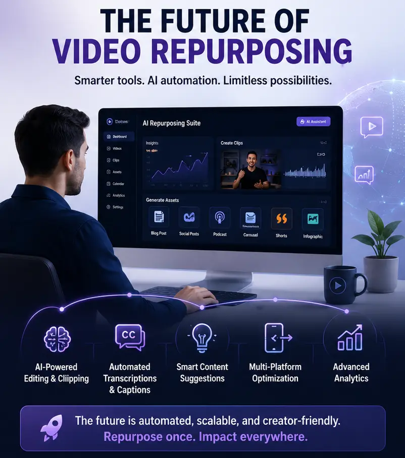 The future of video repurposing with AI powered content creation and automation