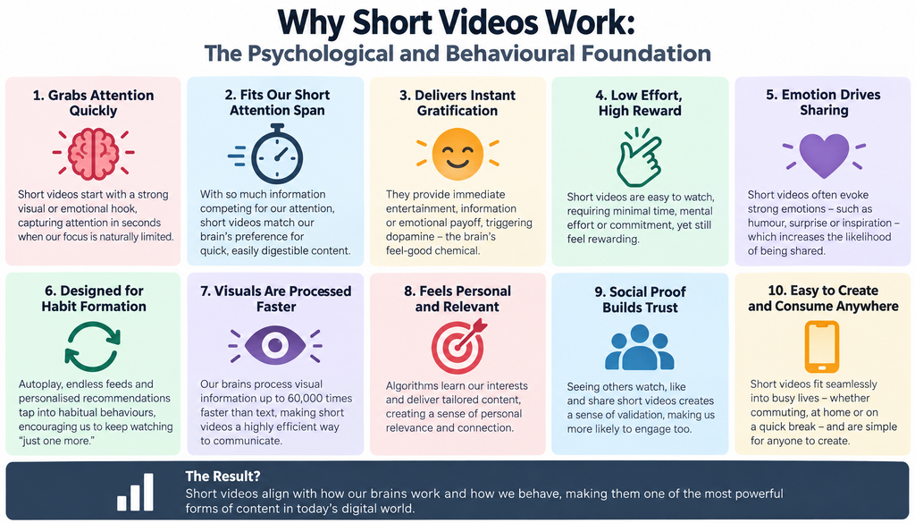 Why Short Videos Work The Psychological and Behavioural Foundation