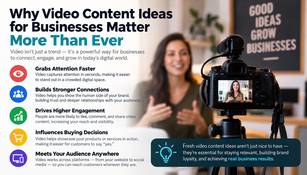 Why Video Content Ideas for Businesses Matter More Than Ever