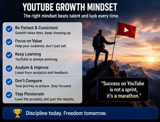 YouTube Growth Mindset Infographic