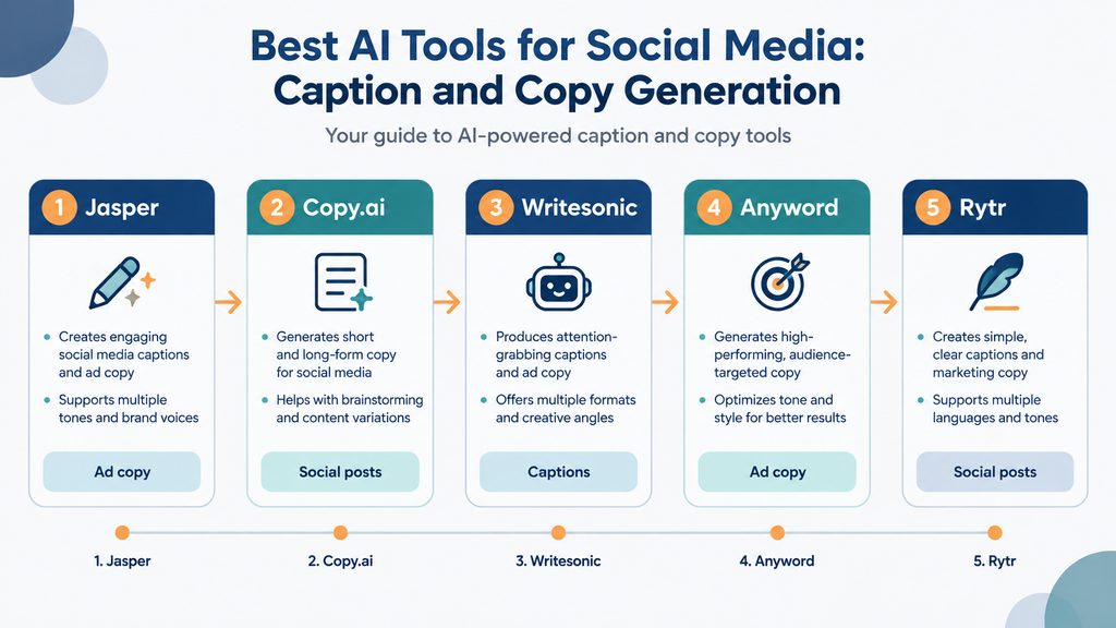 Best AI Tools for Social Media Caption and Copy Generation