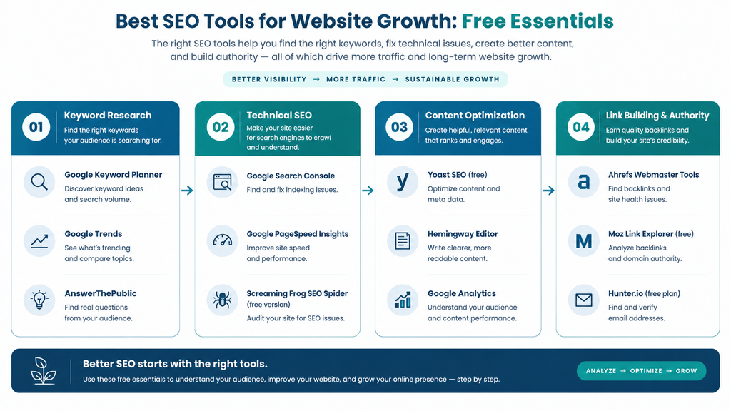 Best SEO Tools for Website Growth Free Essentials (2)