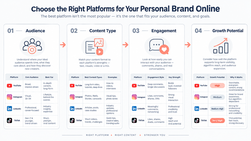Choose the Right Platforms for Your Personal Brand Online