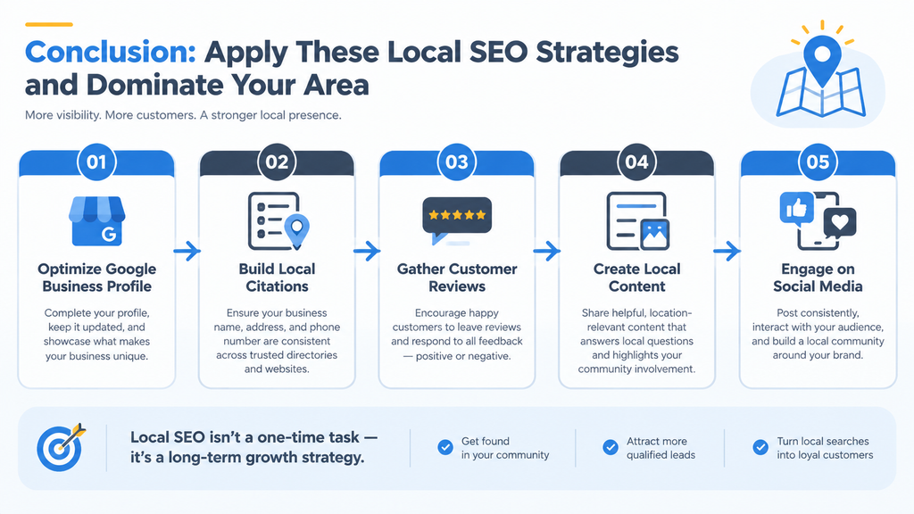 Conclusion Apply These Local SEO Strategies and Dominate Your Area