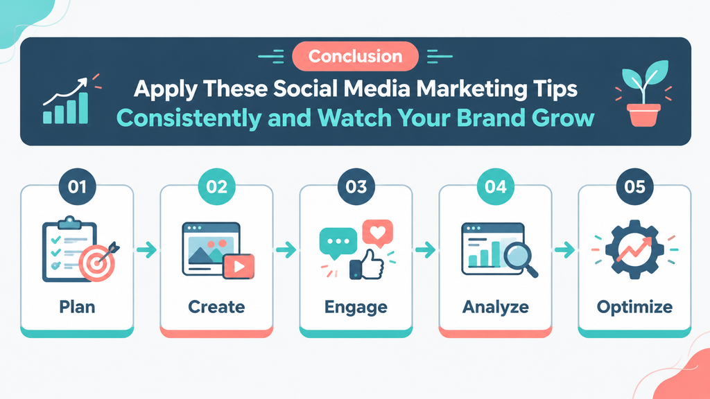 Conclusion Apply These Social Media Marketing Tips Consistently and Watch Your Brand Grow