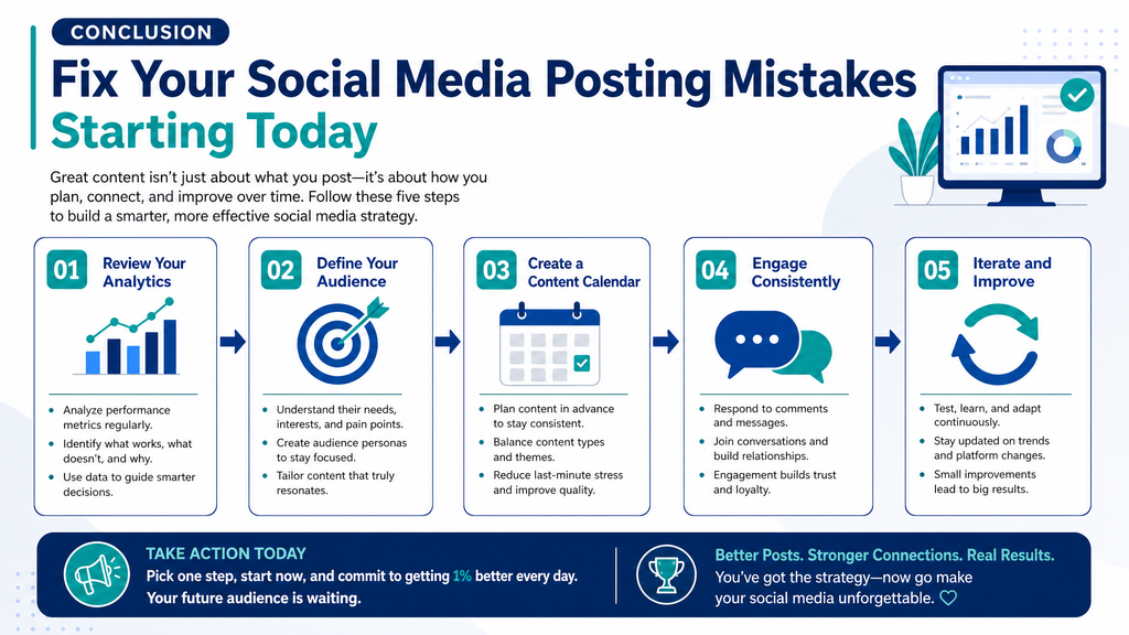 Conclusion Fix Your Social Media Posting Mistakes Starting Today