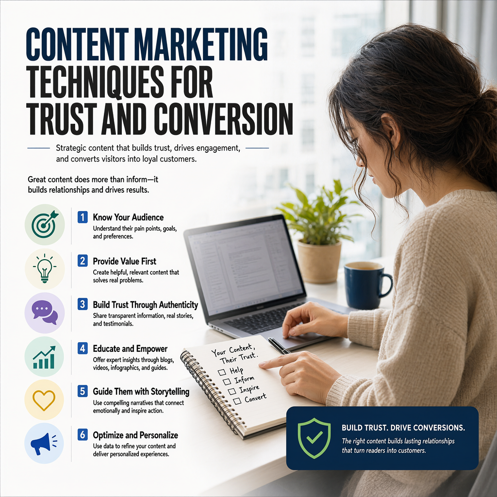 Content Marketing Techniques for Trust and Conversion