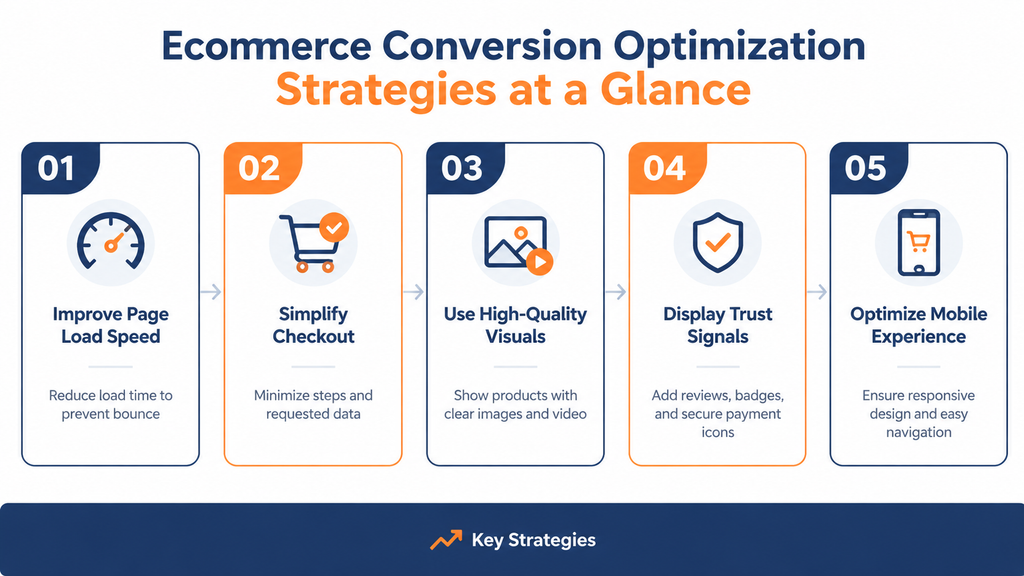 Ecommerce Conversion Optimization Strategies at a Glance