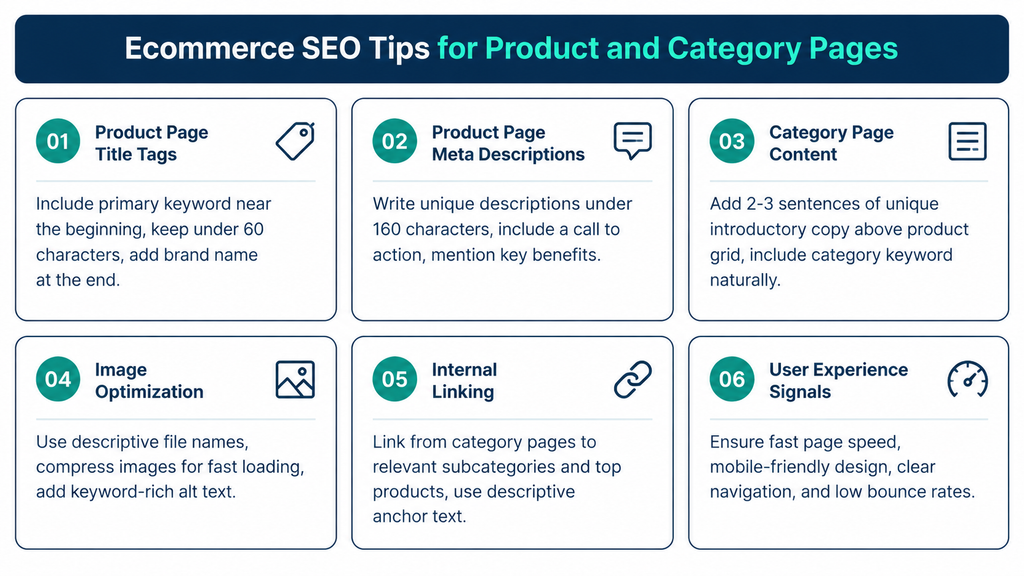Ecommerce SEO Tips for Product and Category Pages 2