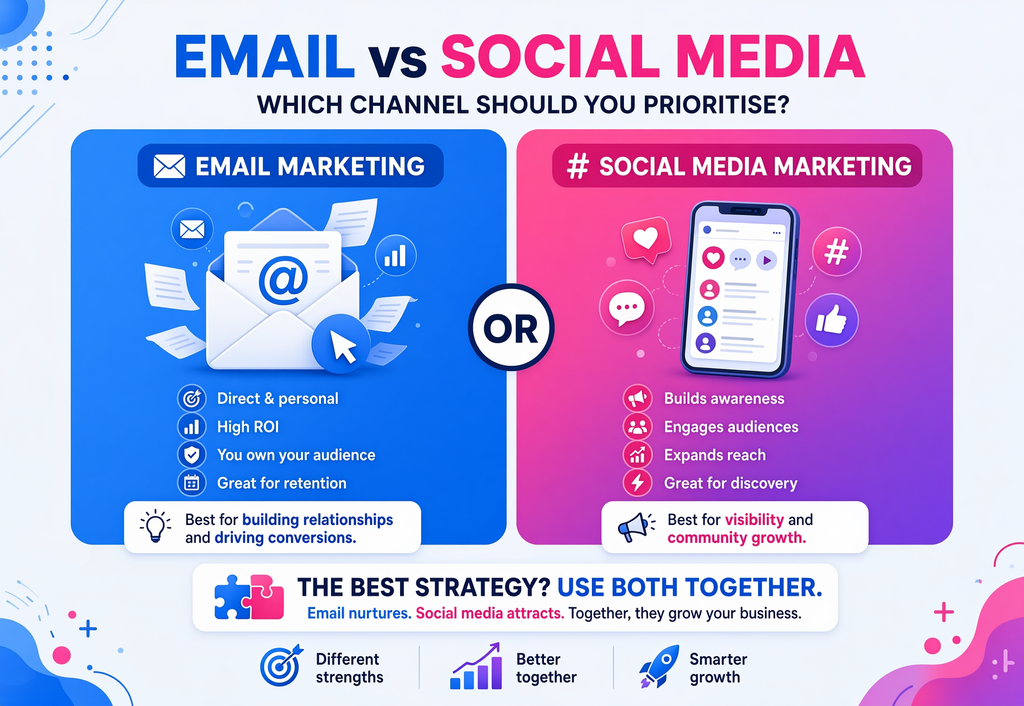 Email vs Social Media Marketing Which Channel Should You Prioritise