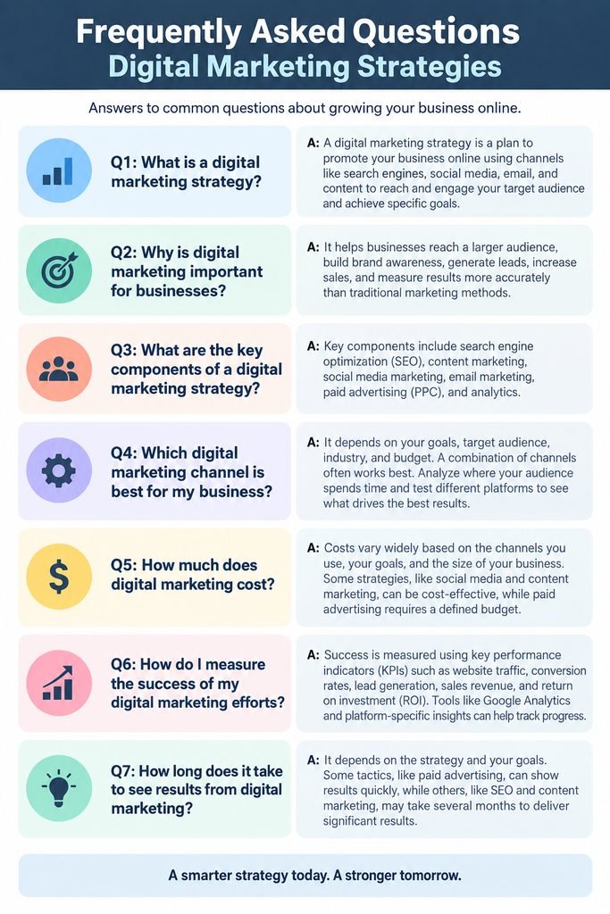 Frequently Asked Questions Digital Marketing Strategies
