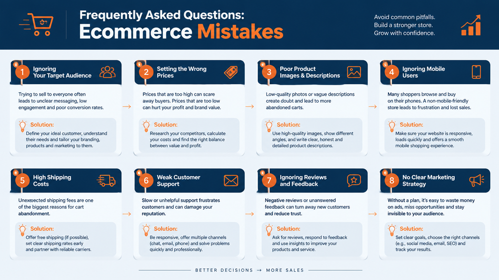 Frequently Asked Questions Ecommerce Mistakes