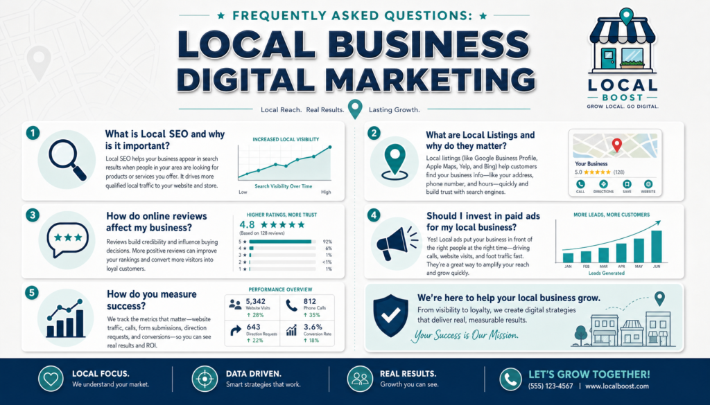 Frequently Asked Questions Local Business Digital Marketing