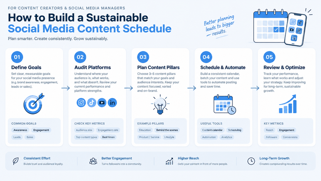 How to Build a Sustainable Social Media Content Schedule