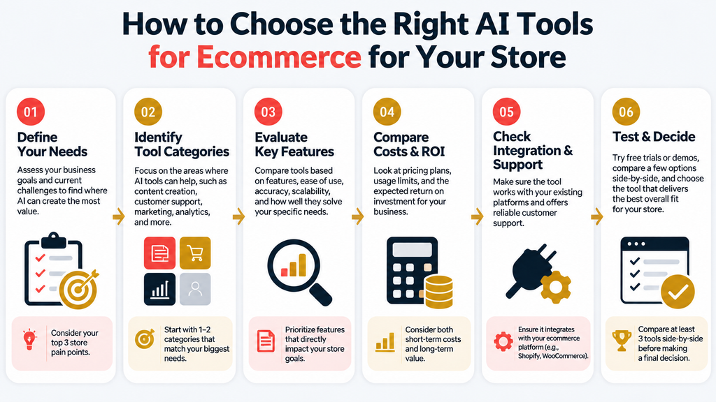 How to Choose the Right AI Tools for Ecommerce for Your Store