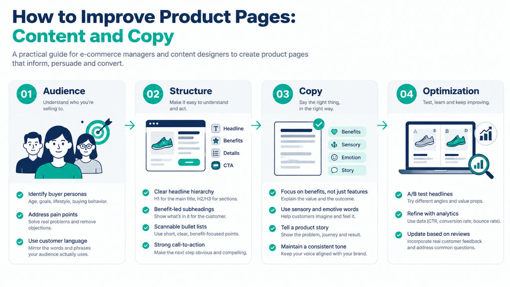 How to Improve Product Pages Content and Copy