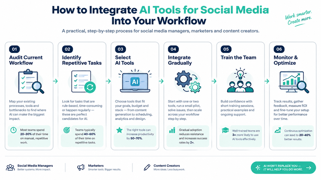 How to Integrate AI Tools for Social Media Into Your Workflow