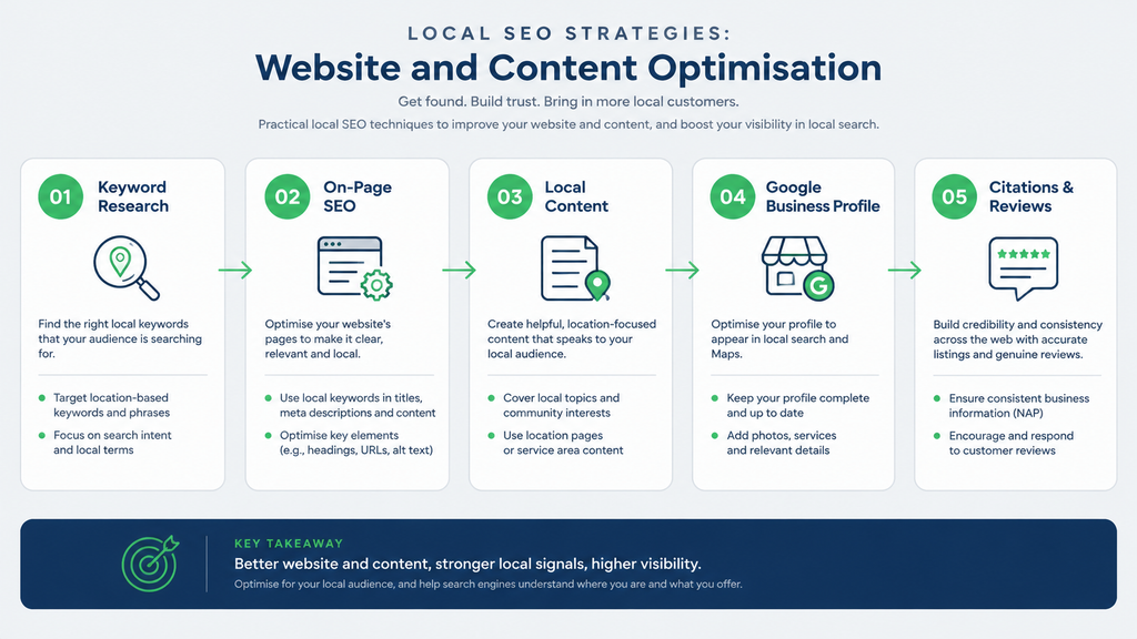 Local SEO Strategies Website and Content Optimisation