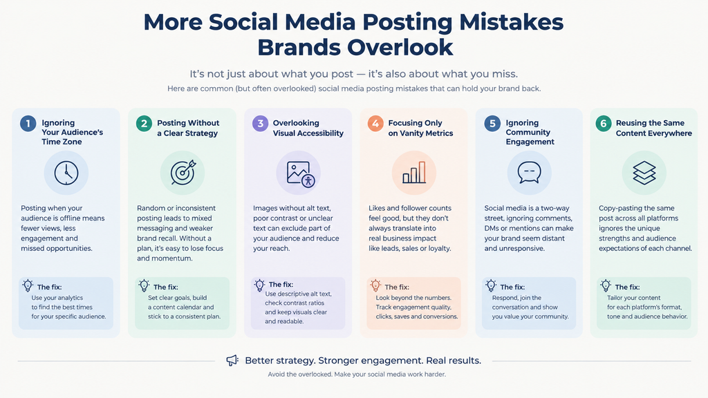 More Social Media Posting Mistakes Brands Overlook
