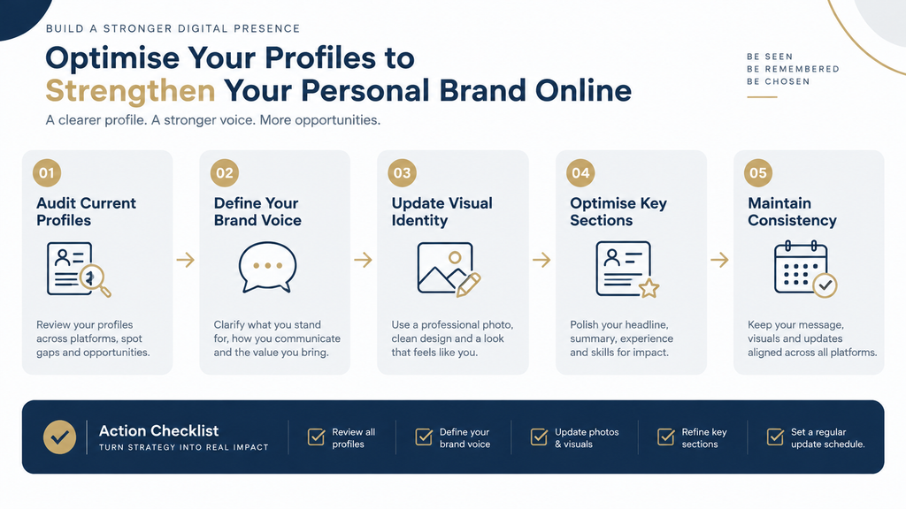 Optimise Your Profiles to Strengthen Your Personal Brand Online