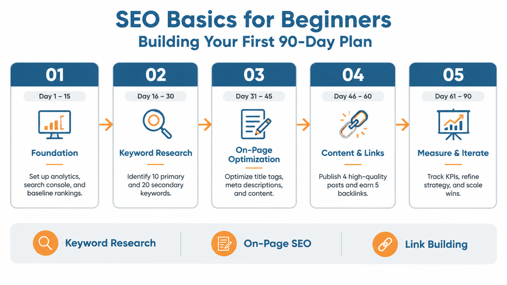 SEO Basics for Beginners Building Your First 90 Day Plan