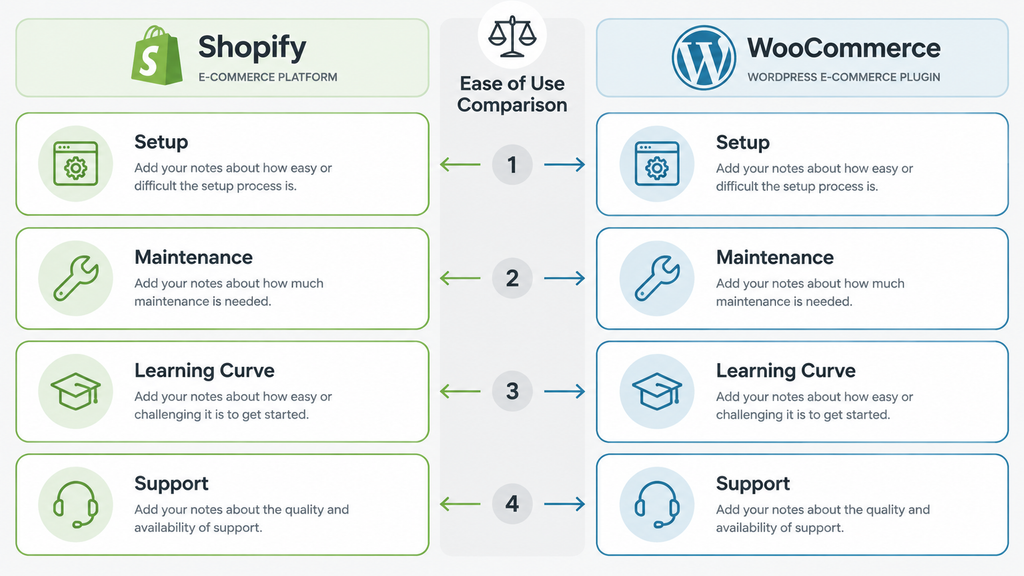 Shopify vs WooCommerce Ease of Use