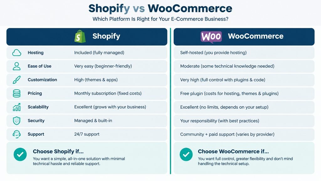 Shopify vs WooCommerce Which Should You Choose