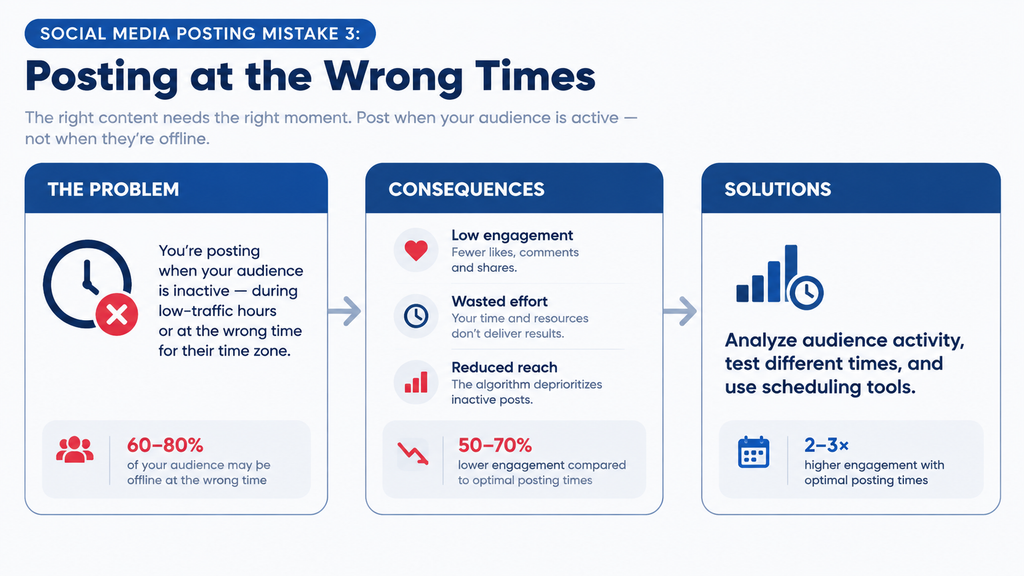 Social Media Posting Mistake 3 Posting at the Wrong Times
