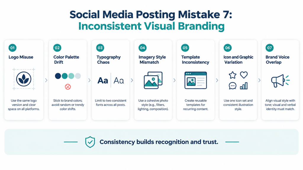 Social Media Posting Mistake 7 Inconsistent Visual Branding