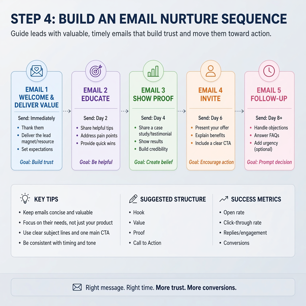 Step 4 Build an Email Nurture Sequence