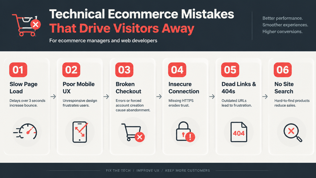 Technical Ecommerce Mistakes That Drive Visitors Away